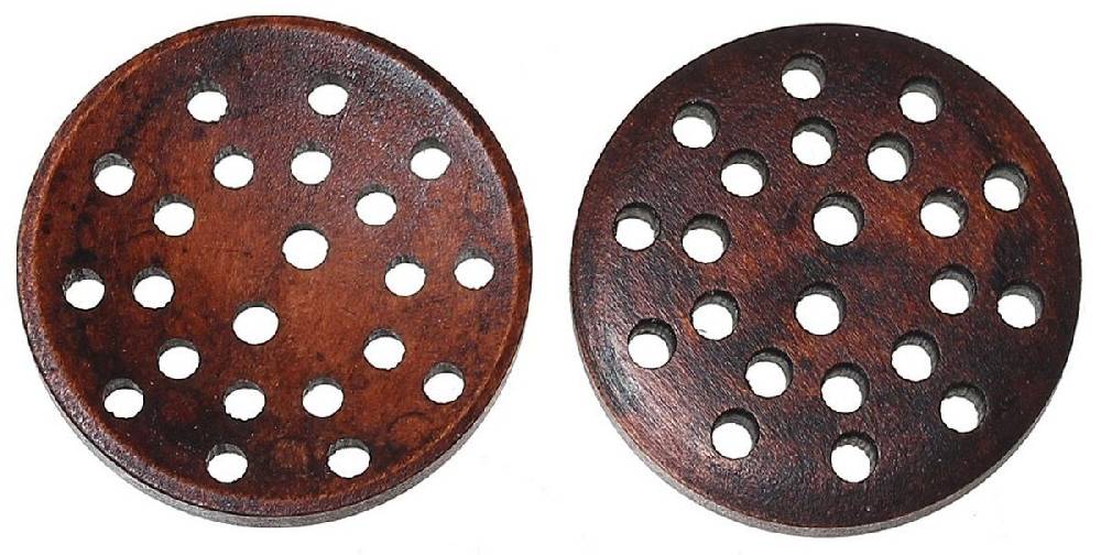 Sadingo Holzknöpfe Dunkelbraun - 50 Stk. - Ø 2 cm Bis zu 55% Rabatt