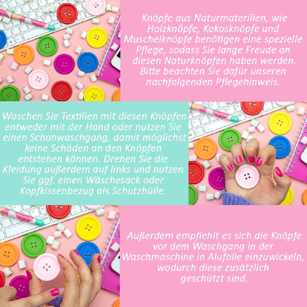 Sadingo Holzknöpfe Dunkelbraun - 50 Stk. - Ø 2 cm Bis zu 55% Rabatt
