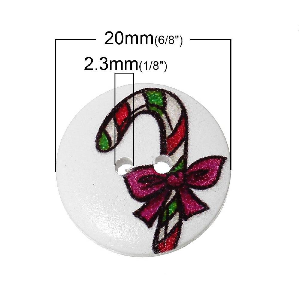 Sadingo Holzknöpfe / 20 Stk. / Ø 2 cm 50% Rabatt mit kostenlosem Versand