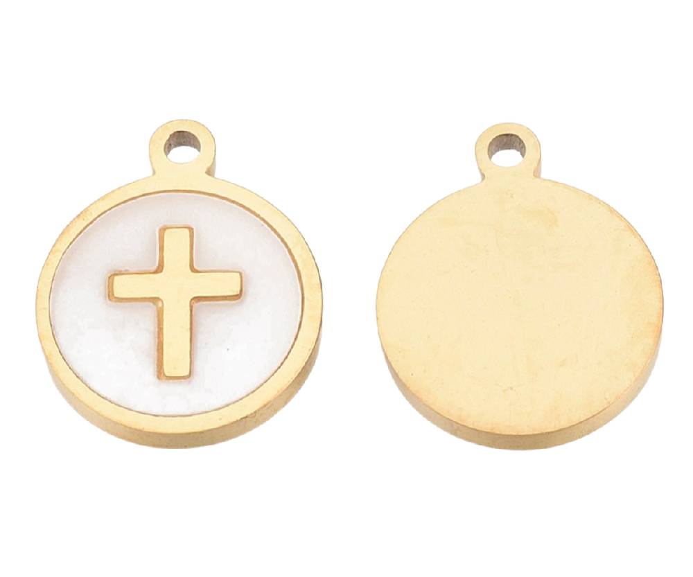 Sadingo Kleine Anhänger Edelstahl, 2 Stück 12x10mm, Motiv wählbar im Angebot
