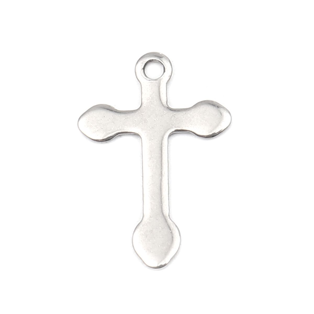 Sadingo Kreuz Anhänger Silber 10 Stück 12x18mm, Bastelbedarf Meist gekauft