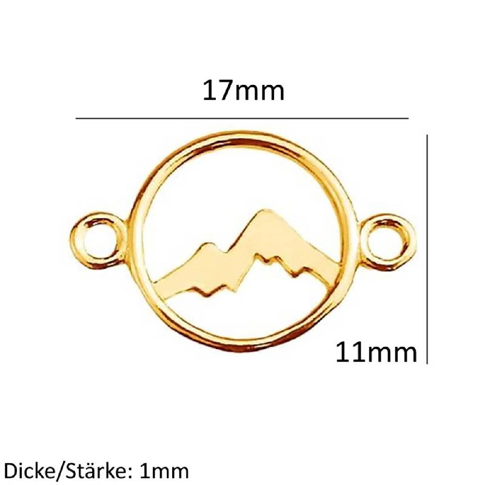 Sadingo Schmuckverbinder Mountain | 17x11 mm Blitzverkäufe
