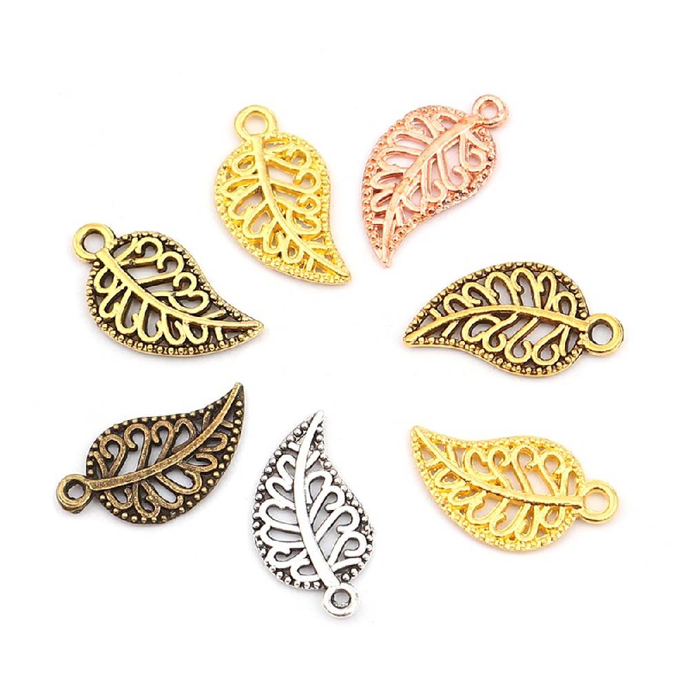 Sadingo Schmuckanhänger Set Blatt, 210 Stück, 19x10 mm Fabrik Onlineshop