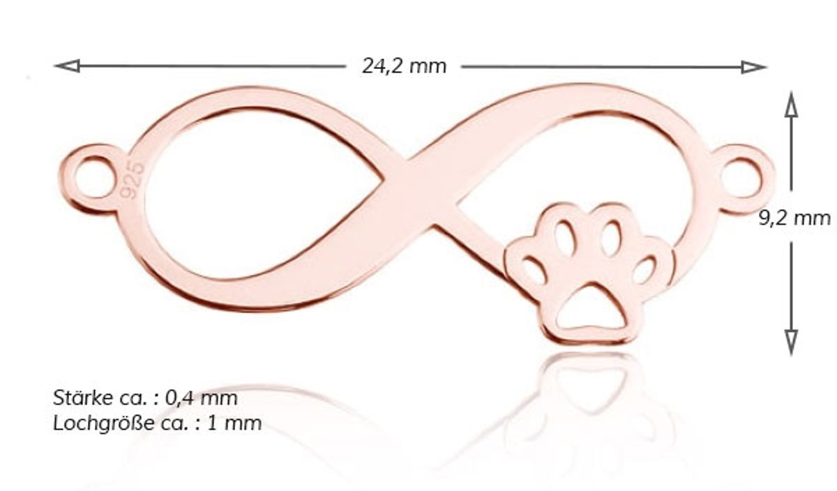 Sadingo Schmuckverbinder Infinitiy | 24,2 x 9,2mm Osterangebot