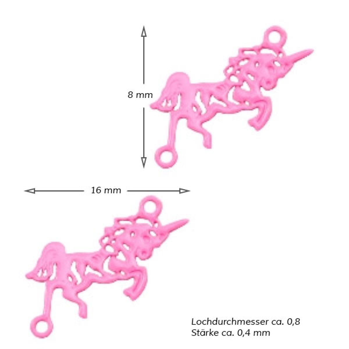 Sadingo Schmuckverbinder Einhorn | 25 Stück, 16 x 8 mm Muttertagsangebot