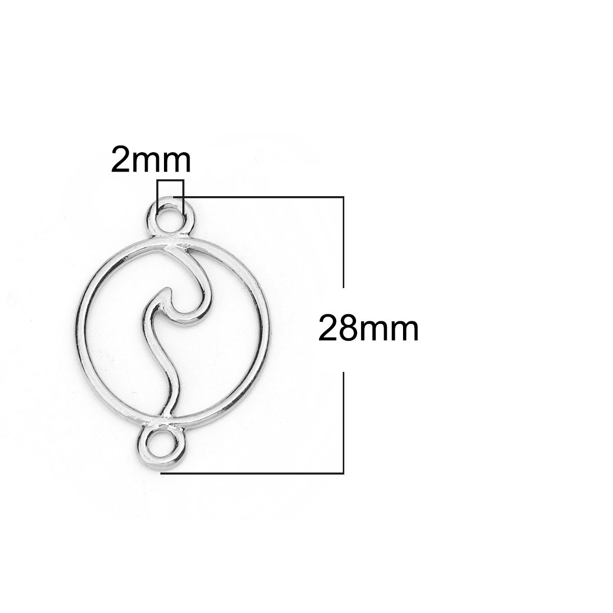 Sadingo Schmuckverbinder Welle | 10 Stkück, 28x20 mm Top Angebot