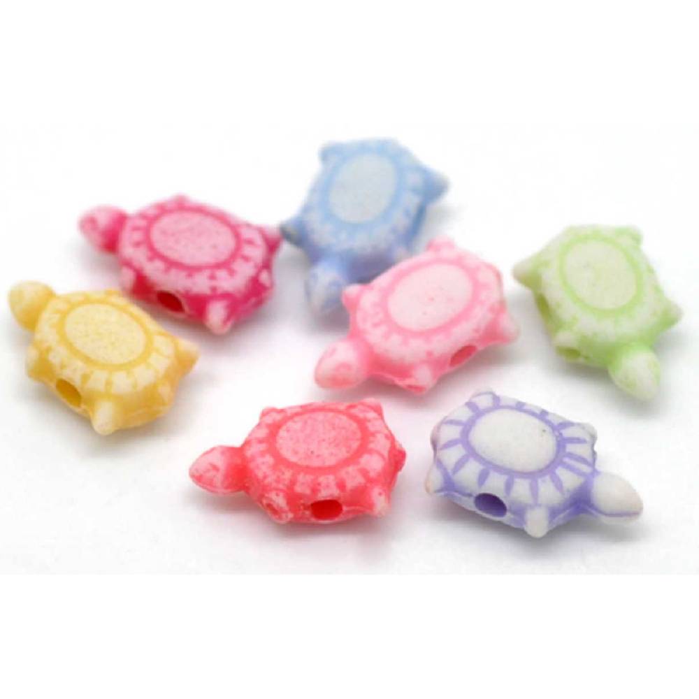 Sadingo Acrylperlen Schildkröte | 500 Stück, 6x10mm Tägliche Deals
