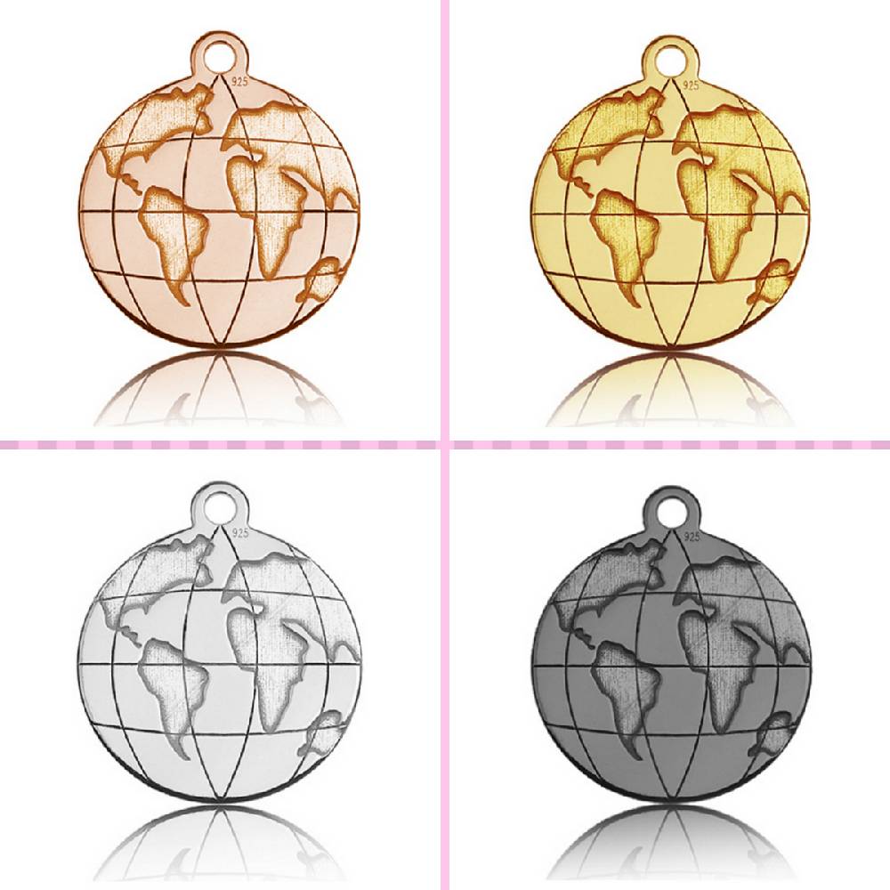Sadingo Sterling Silver 925er Anhänger Globus Charm Globe Discount Store für neue Produkte