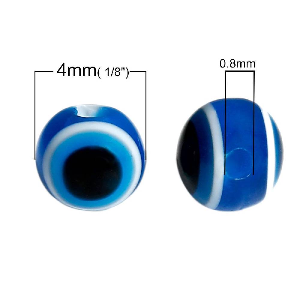 Sadingo Acrylperlen Böser Blick | 100 Stück, 4 - 10mm Speichern exportieren