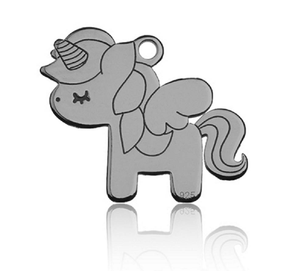 Sadingo Sterling Silver 925er Anhänger Einhorn Charm Unicorn Begrenztes Angebot