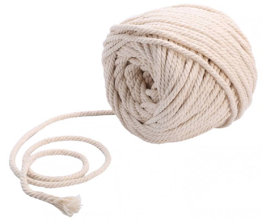Sadingo Baumwollkordel 8mm gedreht - 10 Meter 8mm - Off White Heißer Verkauf