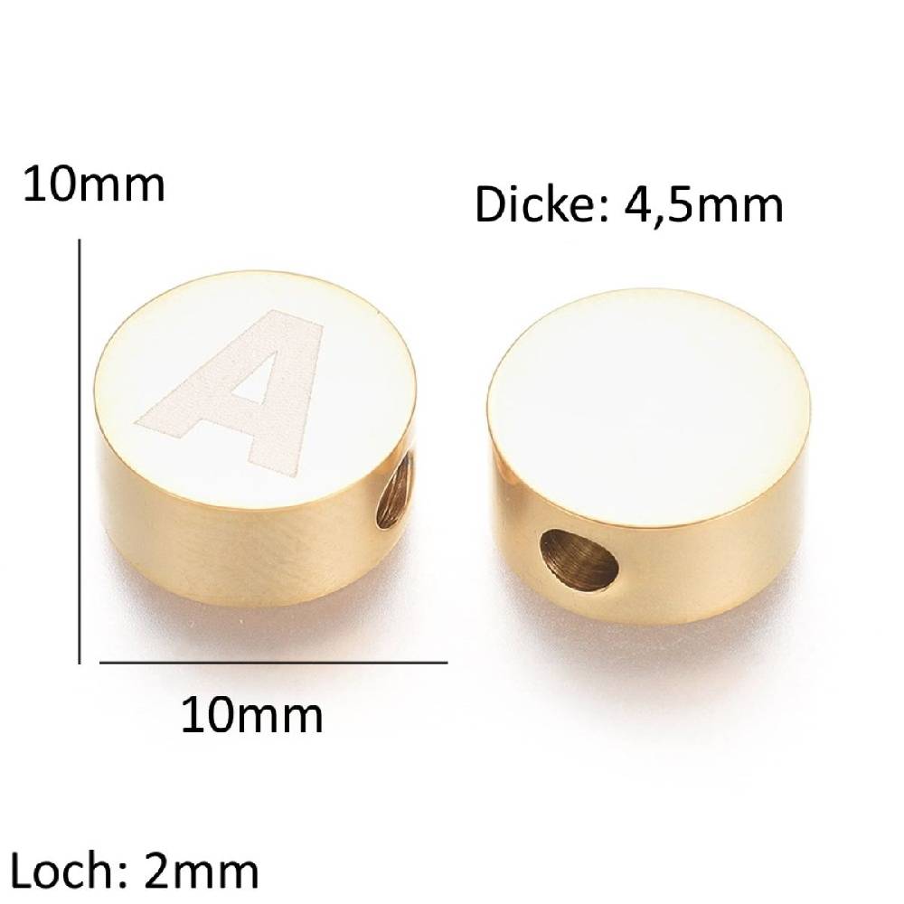 Sadingo Buchstabenperlen | 26 Stück, 10mm Räumungsverkauf