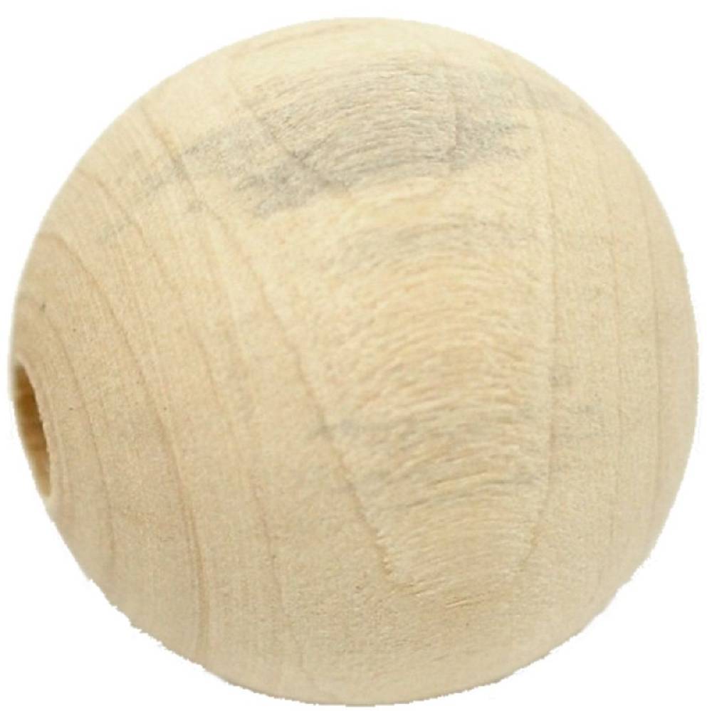Sadingo Holzperlen natur, 30 Stk. - Ø 2,5 cm Letzte 2 Tage