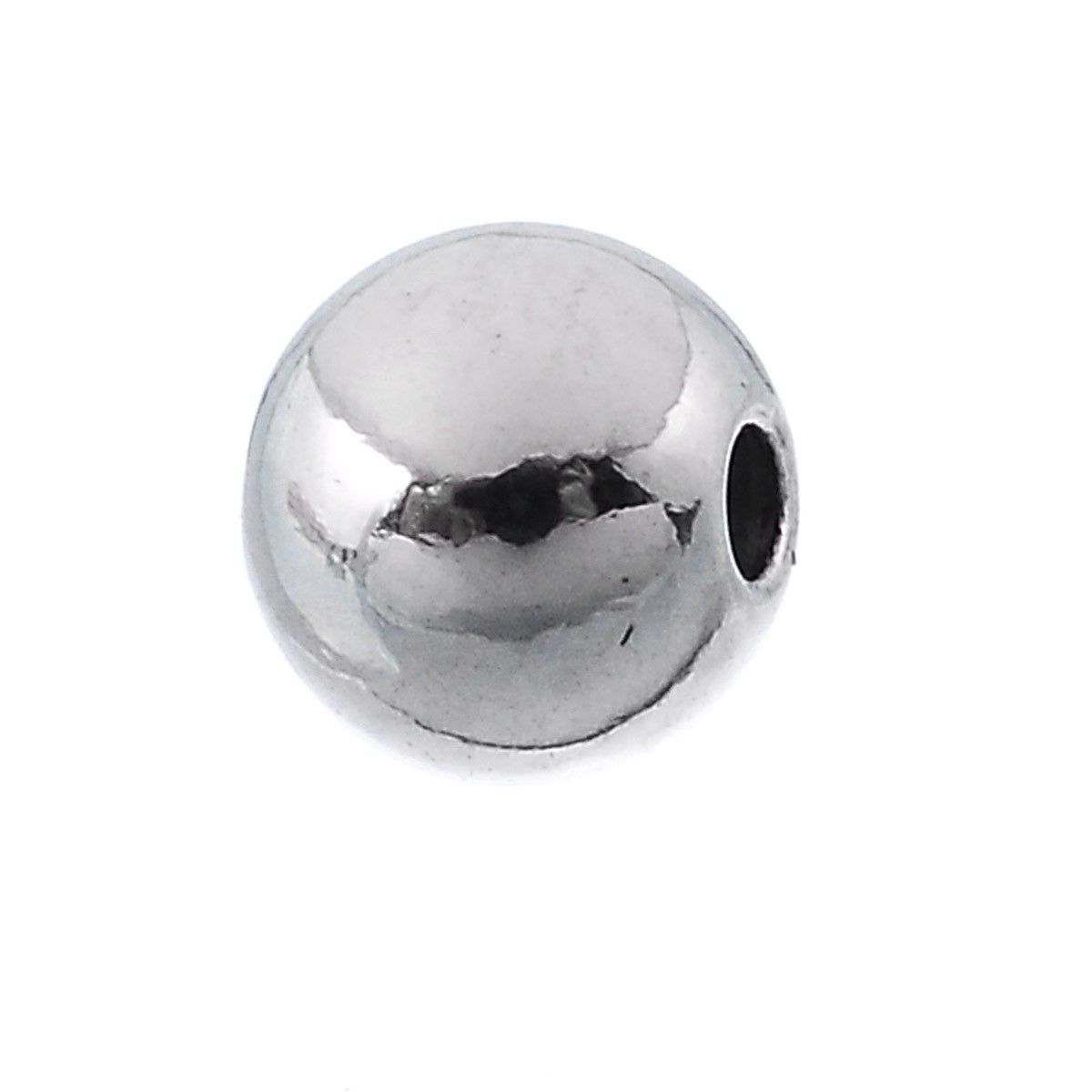 Sadingo Metallperlen in Silber | 4 mm, 50 Stück Letzter Tag