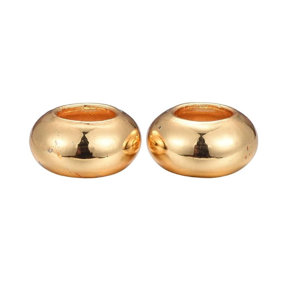 Sadingo Metallperlen Set, 30 Perlen, 3 Farben - Silber, Gold, Rosegold Bis zu 50% Rabatt