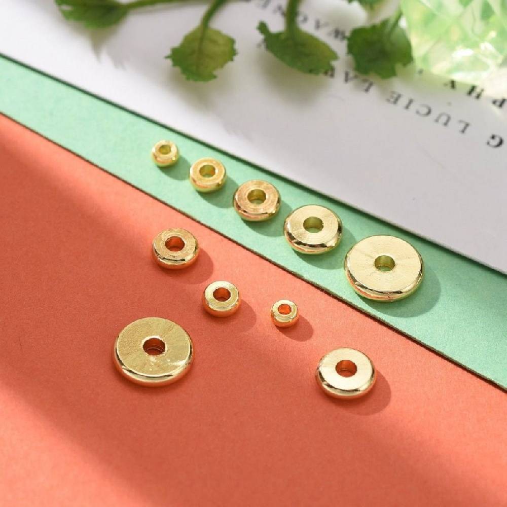 Sadingo Metallperlen Set | 1 Box, 75 Perlen, Gold, vers. Durchmesser Bis zu 60% Rabatt