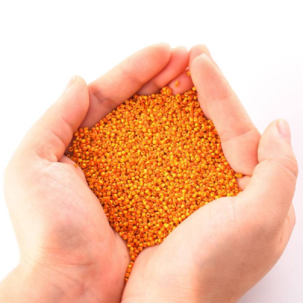 Sadingo Rocaillesperlen | 5 Farben je 16 Gramm, 1-1,5 mm Sonderangebot der Fabrik