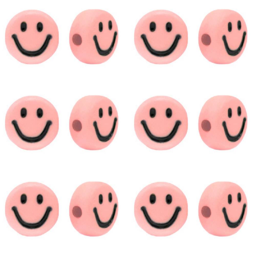Sadingo Acrylperlen Smiley | 90 Stück, 7mm Discount Store für neue Produkte