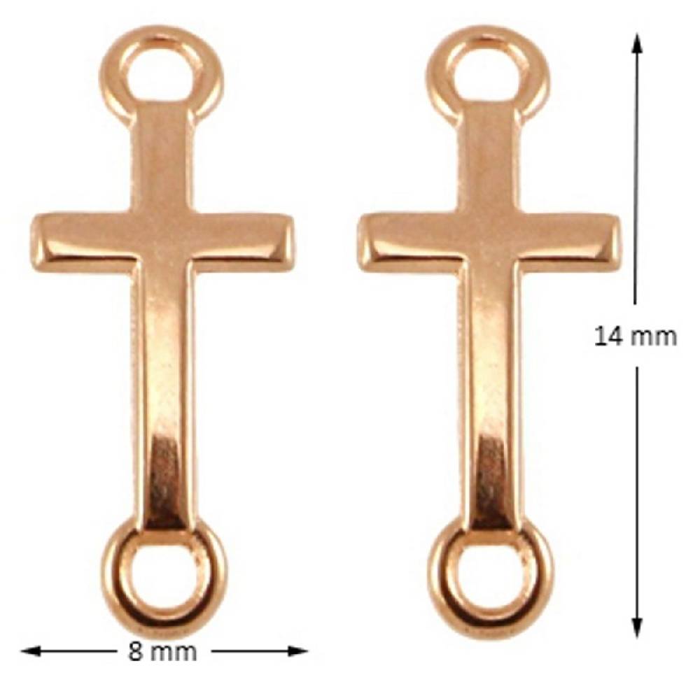 Sadingo Schmuckverbinder Kreuz | 3 Stück, 14x8mm Clearance-Verkauf
