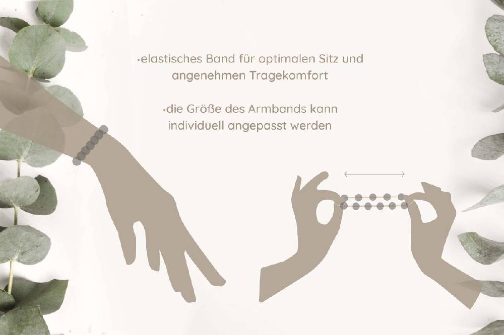 Sadingo Partnerarmband Set "ISLAND" aus schwarzen Natursteinperlen im Angebot