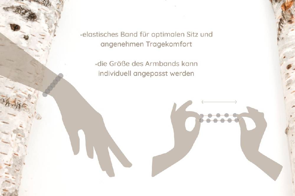 Sadingo Partnerarmband Set "MOON" aus schwarzen Natursteinperlen Blitzverkäufe