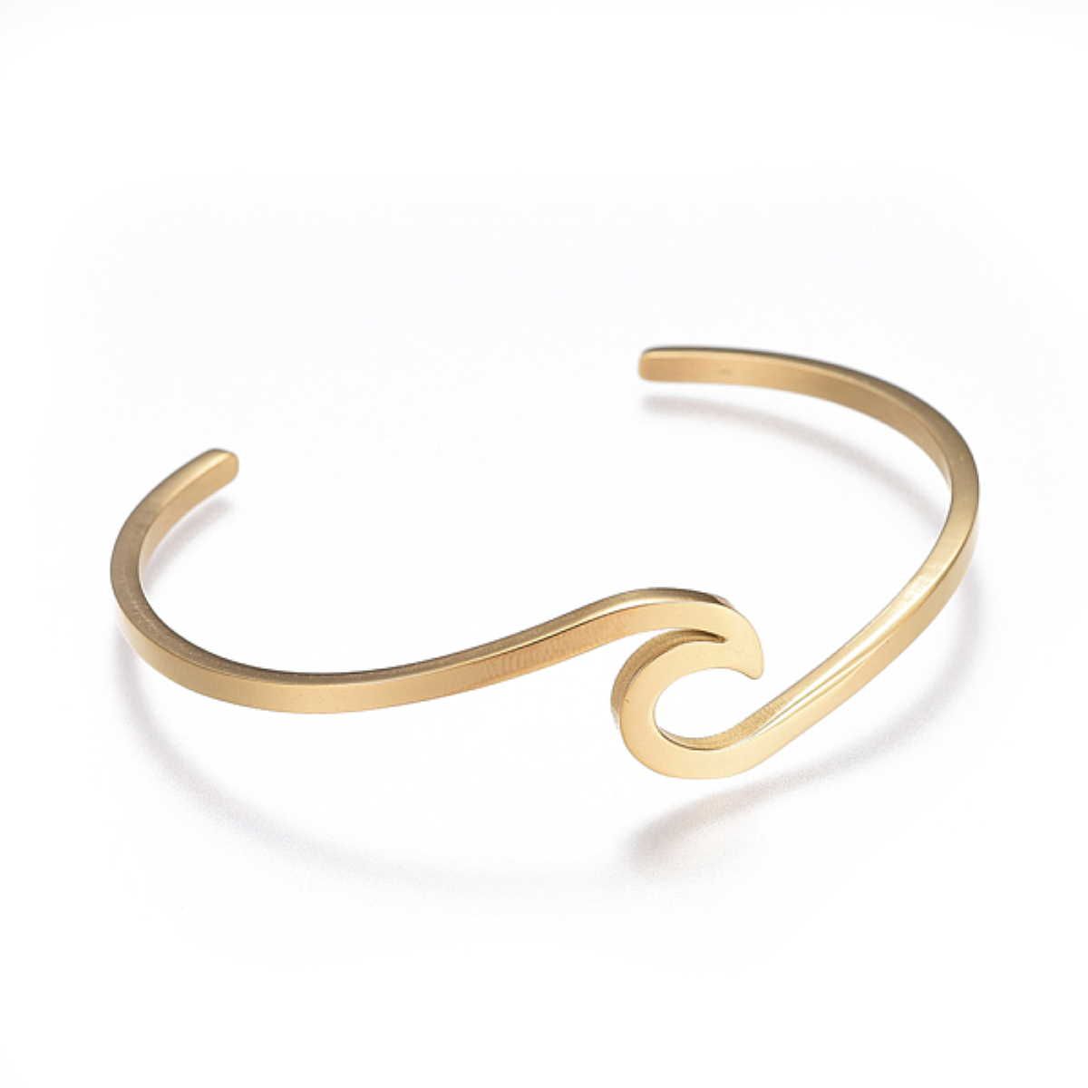 Sadingo Armreif Wave Edelstahl, Farbe wählbar Fabrik Onlineshop