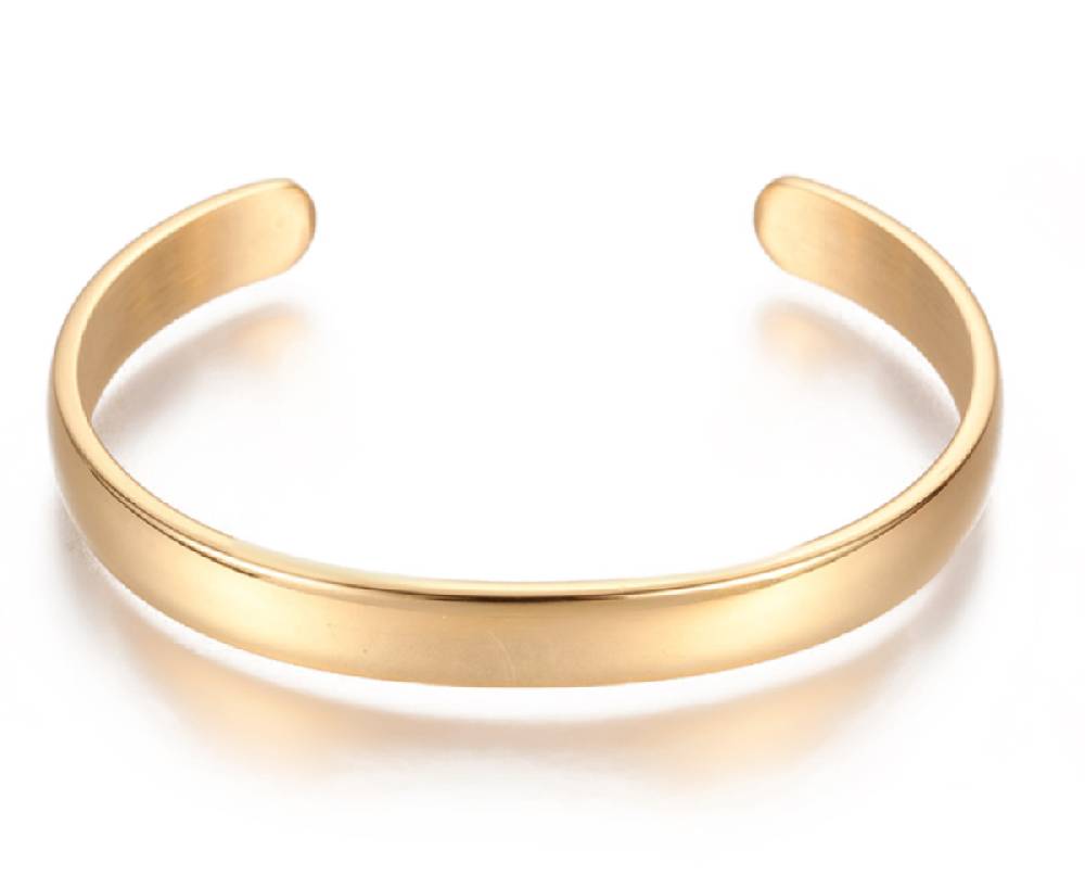 Sadingo Armreif Edelstahl, gold oder silber wählbar Fabrikpreis