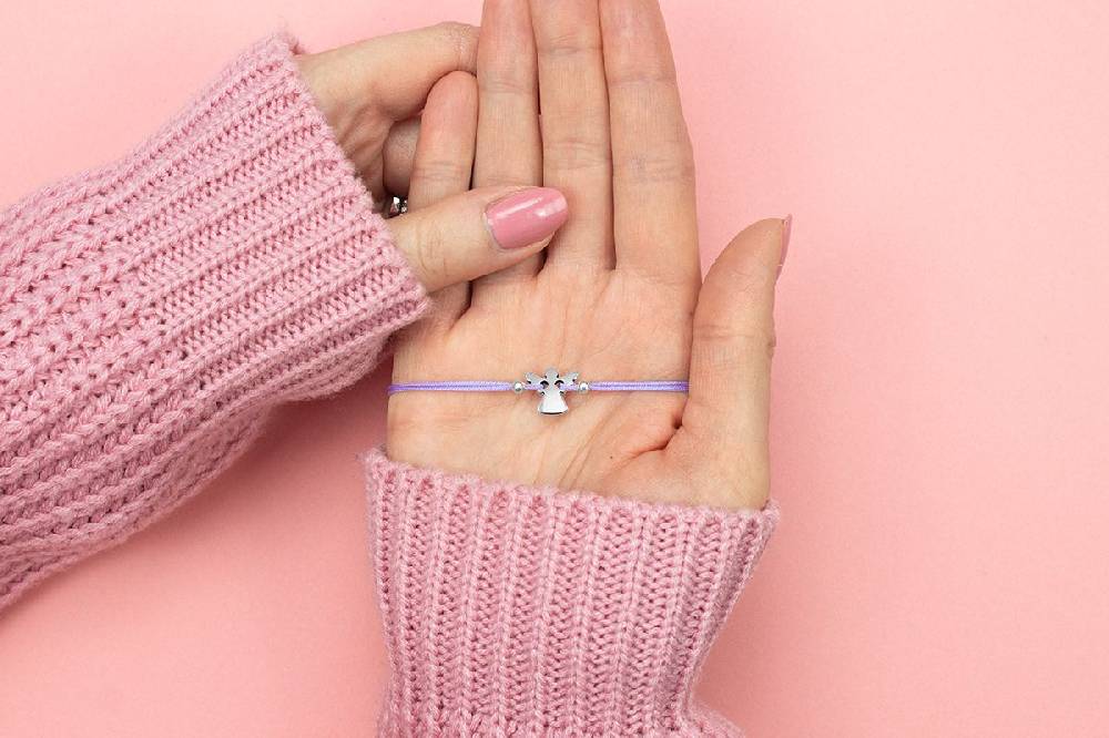 Sadingo Schutzengel Mädchen Armband lila mit Engel (größenverstellbar) Günstig kaufen