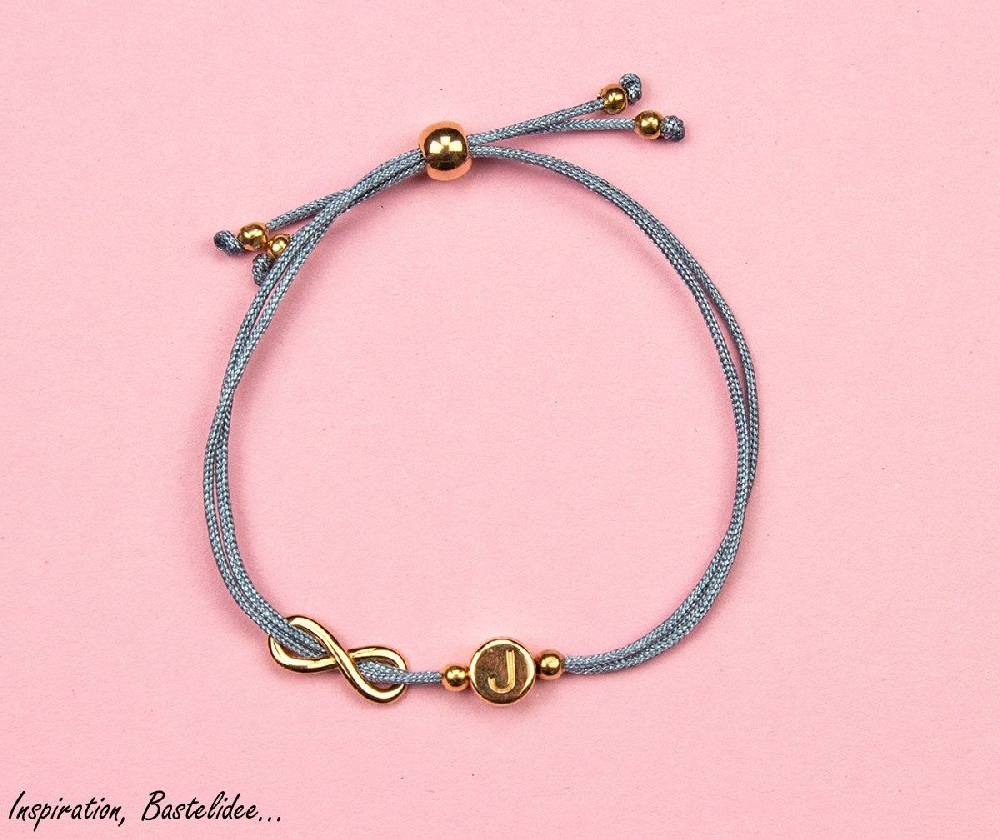 Sadingo Buchstabenperlen rosegold, DQ Metall, 7 mm rund Vatertagsangebot
