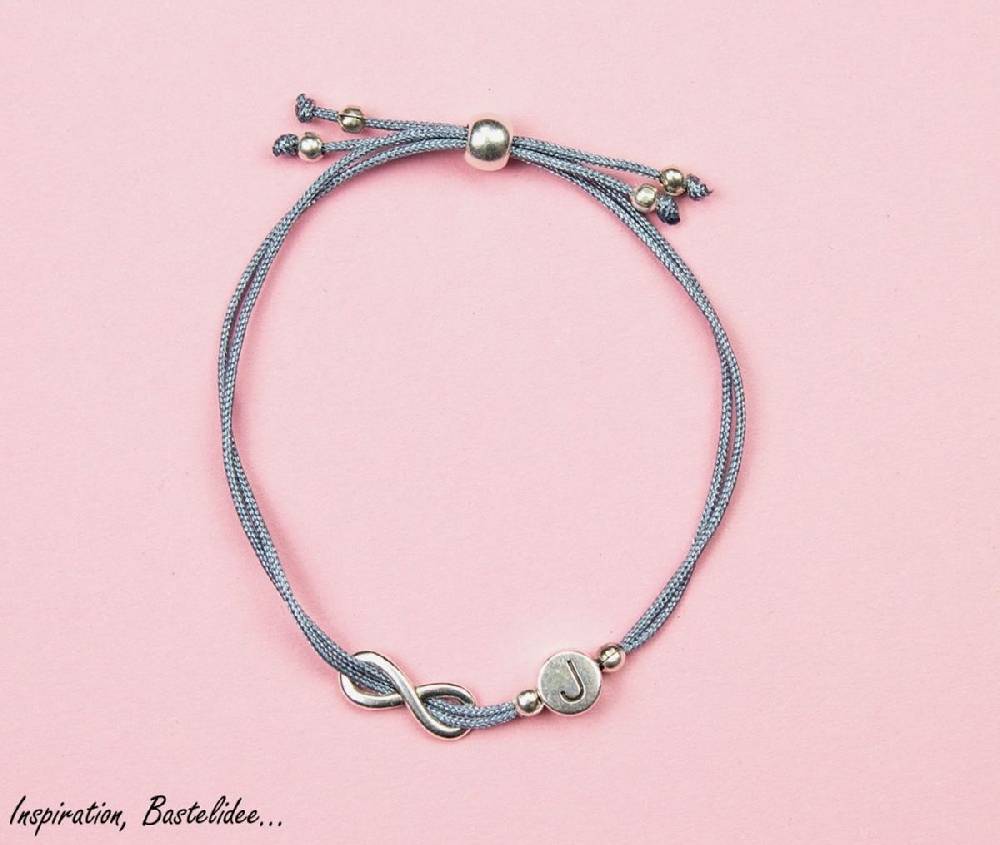 Sadingo Buchstabenperlen silber, DQ Metall, 7 mm rund Valentinstagsangebot