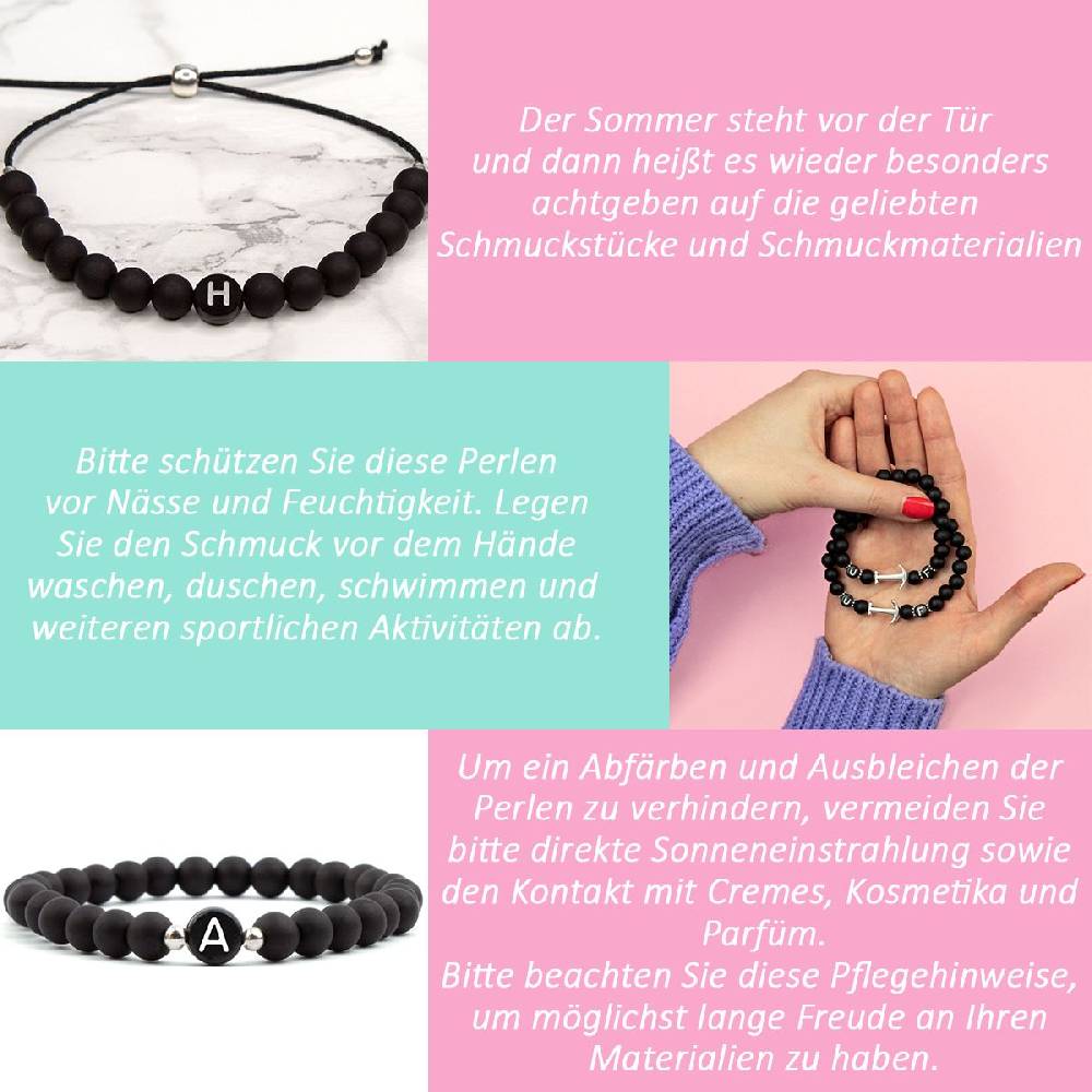 Sadingo Acrylperlen matt Schwarz 4,6,8,10 mm Heißer Verkauf
