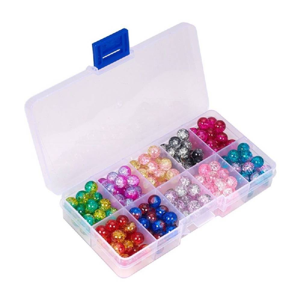 Sadingo Glasperlen mit Box, Bunte Perlen zum Basteln Blitzangebot