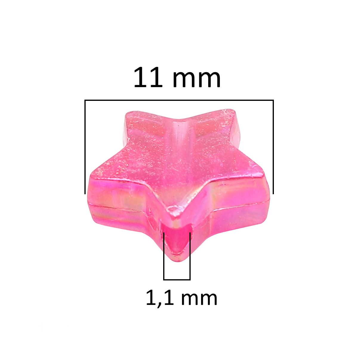 Sadingo Acrylperlen Sterne | 300 Stück, 11mm VIP-Rabatte