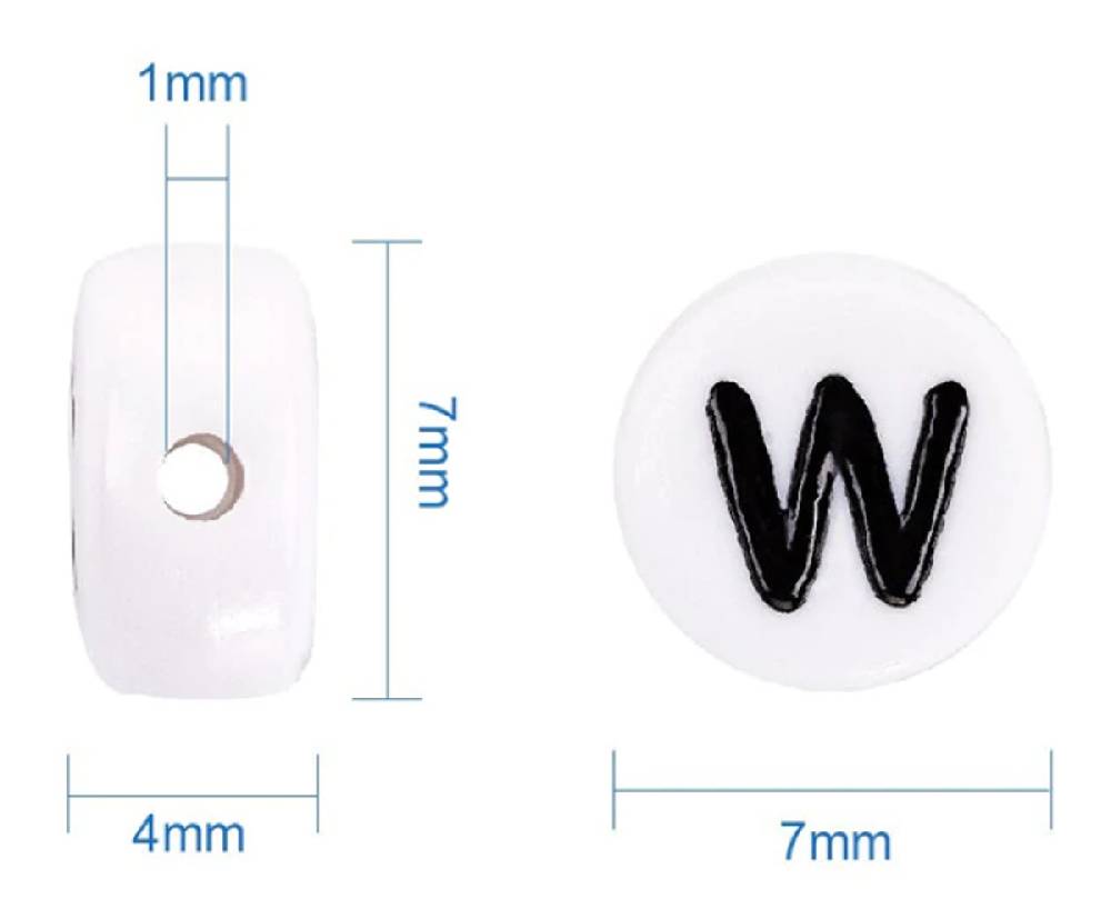 Sadingo Zahlenperlen, 7mm 500 Stück, Zahl nach Wahl Letzte 2 Tage