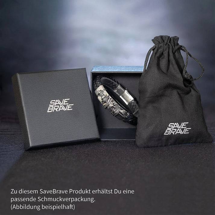 Save Brave Goldene Ankerkette Dan mit Anhänger Kreuz Räumungsverkauf