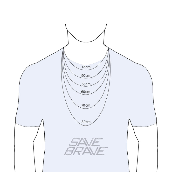 Save Brave Ankerkette Isaac mit Anhänger Kreuz Super Sparpreis