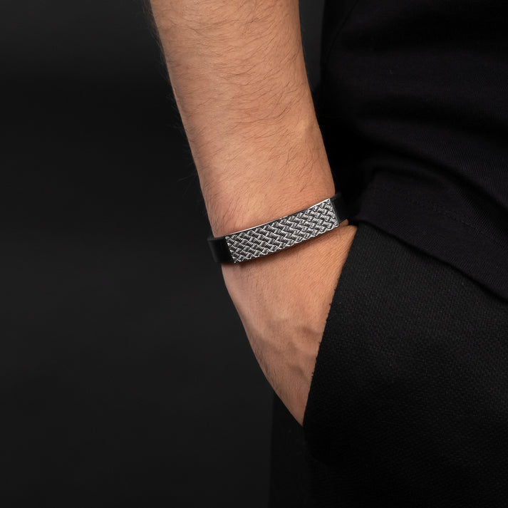 Save Brave Armband Weave mit glänzendem Webmuster Bis zu 60% Rabatt