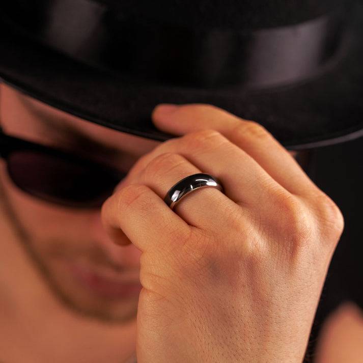 Save Brave Partnerring Romeo für Herren - Edelstahl & Keramik Limitierter Zeitrabatt