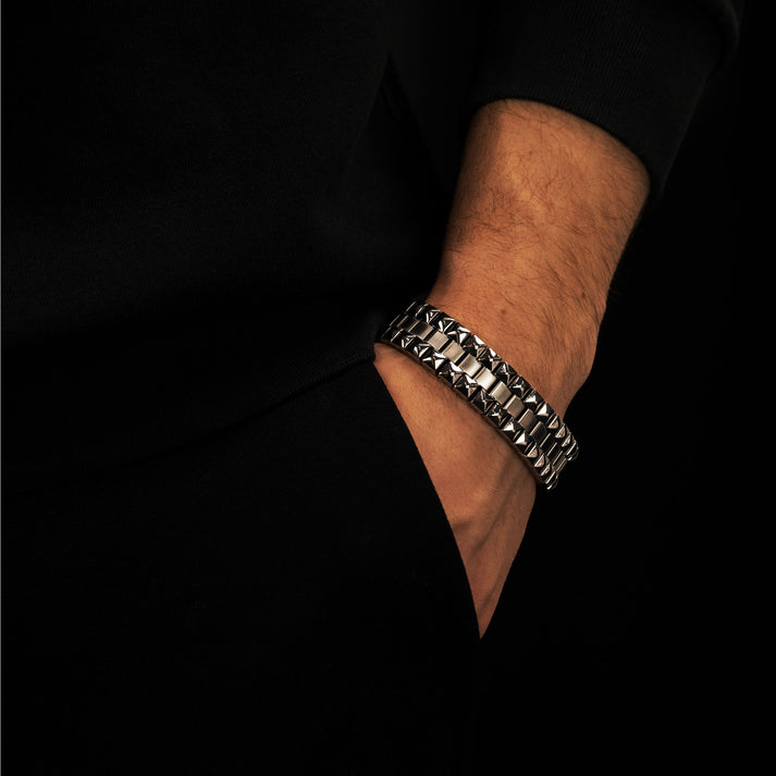 Save Brave Panzerarmband Steven - silber Online Outlet