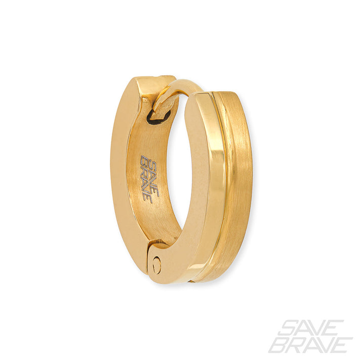 Save Brave Ohrringe India aus Edelstahl - schwarz & gold Bis zu 55% Rabatt
