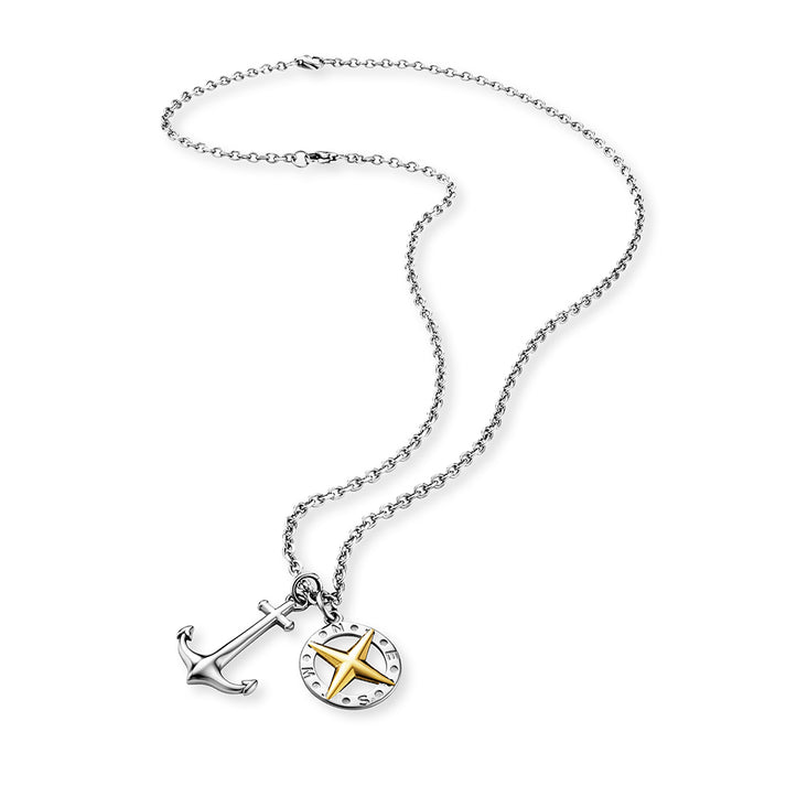 Save Brave Ankerkette mit Anhängern Anchorpolar - Farbe Silber und Gold Super Rabatt
