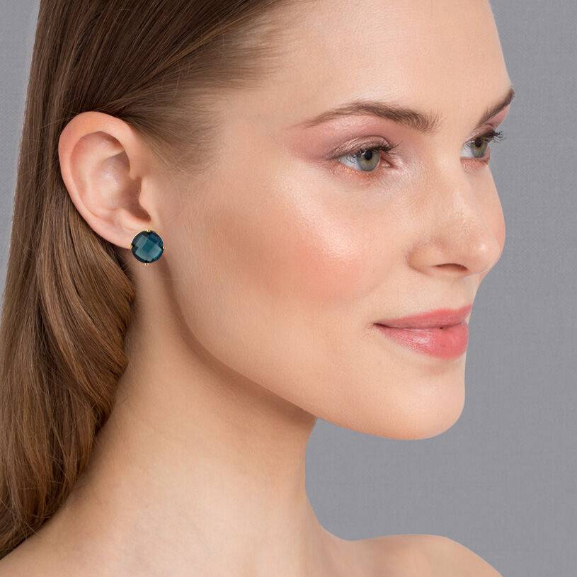 SchwesterSchwester Funkelnde dunkelblaue Ohrstecker von Janne v. d. Heide Online Outlet