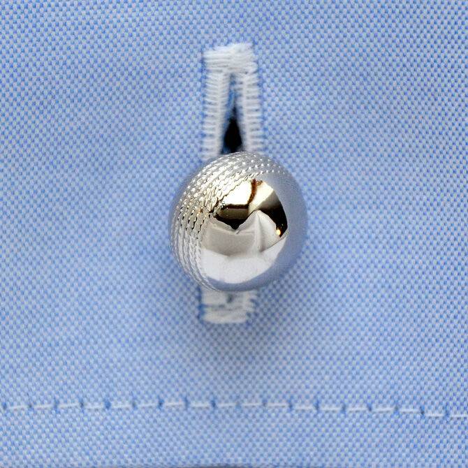 SchwesterSchwester Manschettenknöpfe Silber Cricket-Ball Bis zu 50% Rabatt