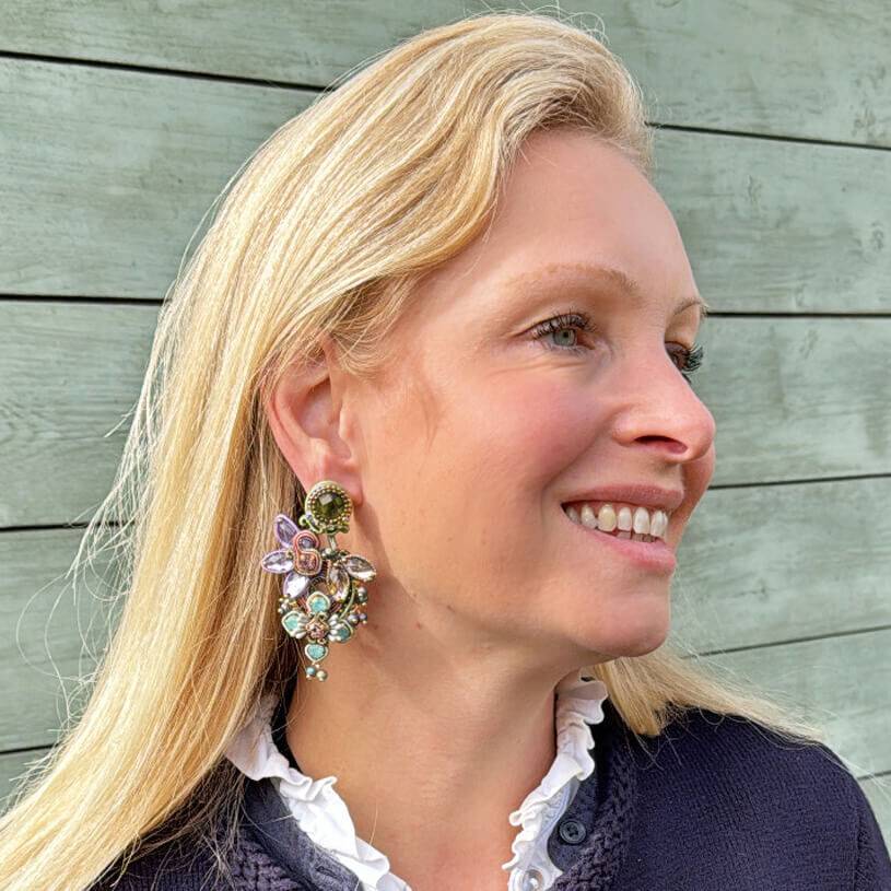 SchwesterSchwester Vorbestellbar - Große Soutache-Ohrringe in Pastellfarben Nur noch ein Tag übrig