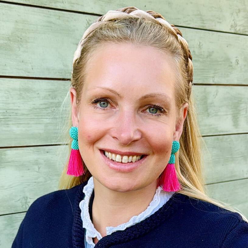SchwesterSchwester Farbenfrohe Perlen-Quastenohrringe in Türkis und Pink Fabrikpreis