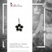 Silberdream SilberDream 925 Charm Blume schwarz Armband Ketten Anhänger FC4115 Outlet