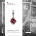 Silberdream SilberDream Charm Zirkonia Kugel rot Armband Anhänger FC200R Kostenloser Versand