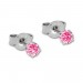 Silberdream SilberDream Ohrstecker 3er Zirkonia weiß, lila, rosa 925 Silber Ohrring SDS808 Clearance-Verkauf