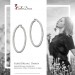 Silberdream SilberDream Creole Diamant-Cut 6cm 925 Sterling Silber Damen Ohrring SDO67386 Begrenzt auf 3 Tage