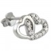 Silberdream SilberDream Glitzer Ohrstecker Herzen Zirkonia weiß 925 Silber Ohrring GSO507W Günstiger Verkauf